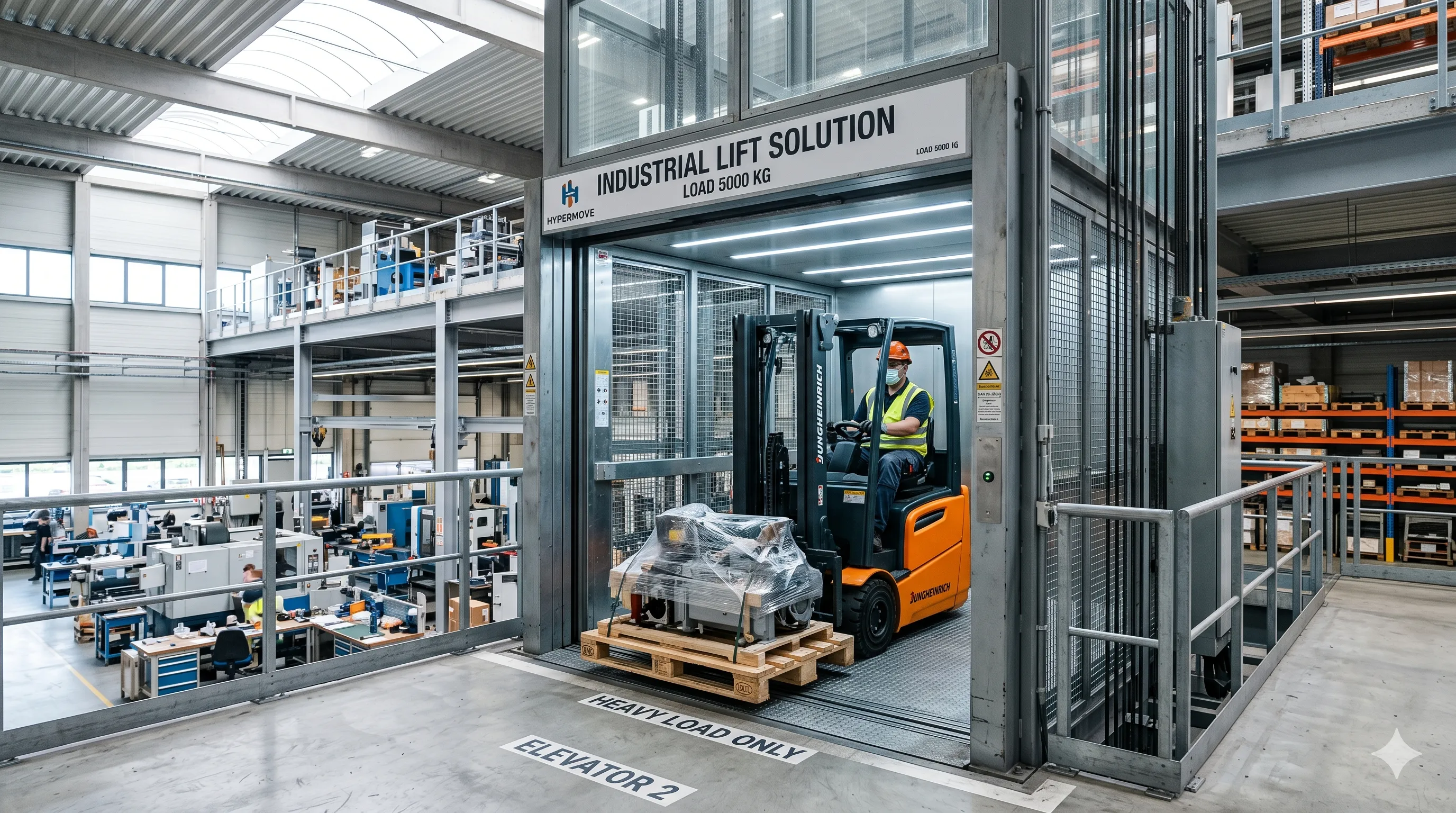 Smart elevator solution for industrial elevator systems